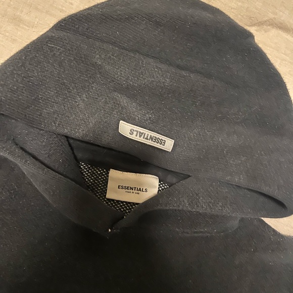 Fear of God Essentials Black Hoodie - Picture 4 of 4